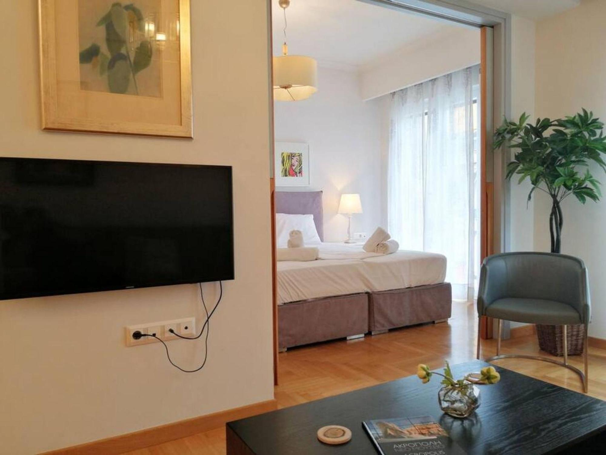 Elegant Apartment In Acropolis Athen Exterior foto